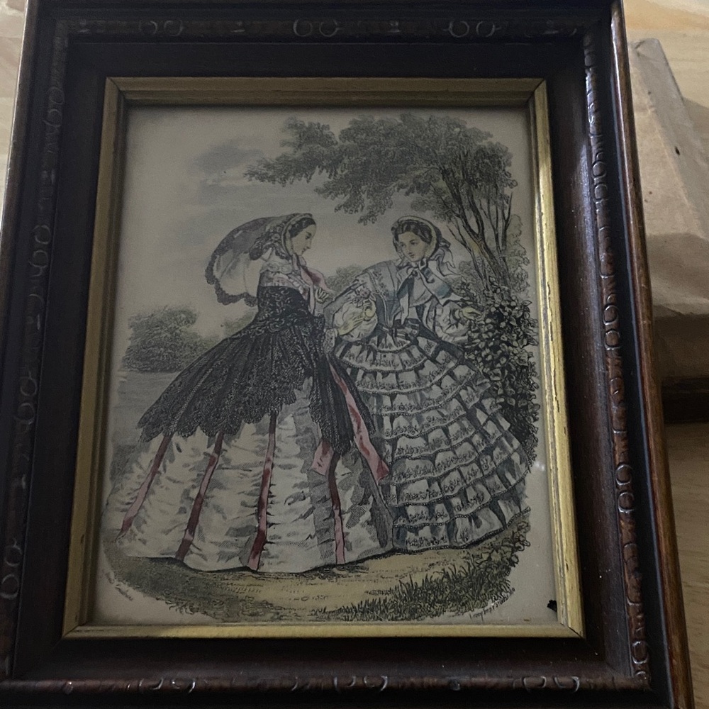 Vintage fashion plate